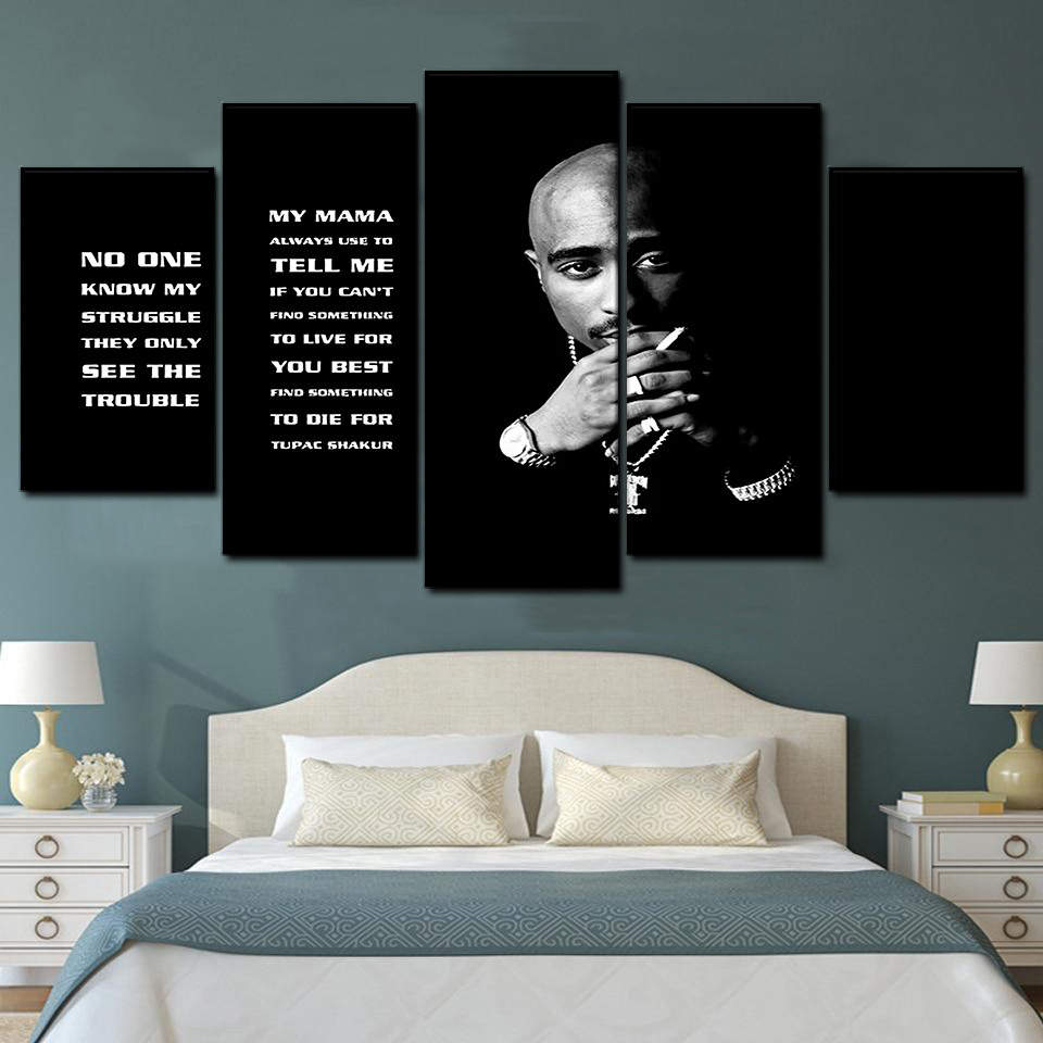 2 pac framed Canvas Print 5 pieces 