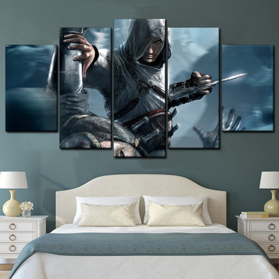 Assassins Creed 5 Piece Canvas Art Wall Decor - Canvas Prints Artwork