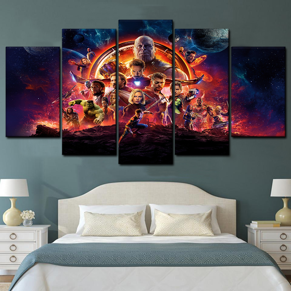 Avengers Infinity War 2 5 Piece Canvas Art Wall Decor - Canvas Prints Artwork