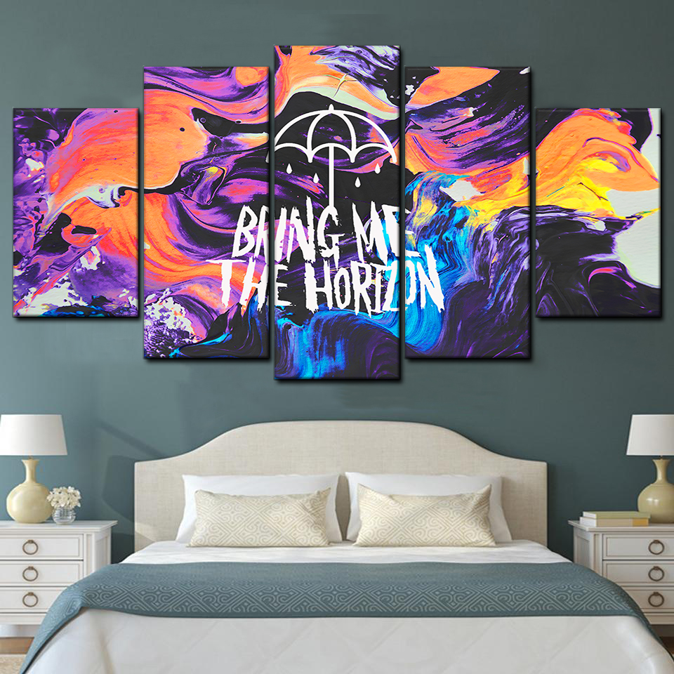 Bring Me The Horizon Thats The Spirit Art 5 Piece Canvas Art Wall Decor - Canvas Prints Artwork