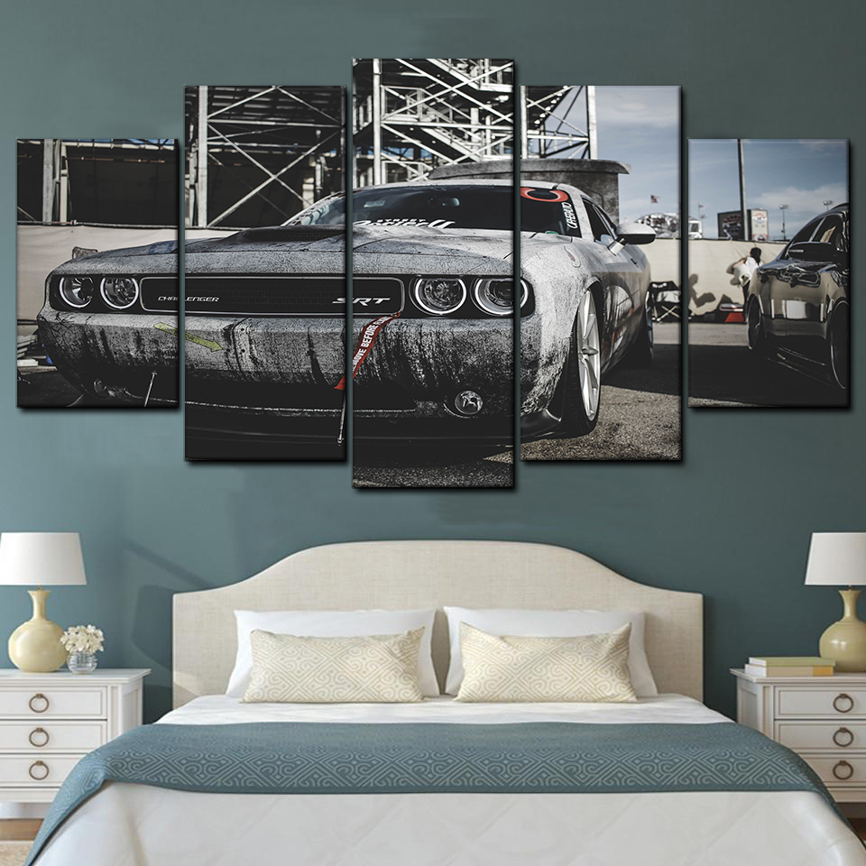 Dodge Challenger 5 Piece Canvas Art Wall Decor - Canvas Prints Artwork