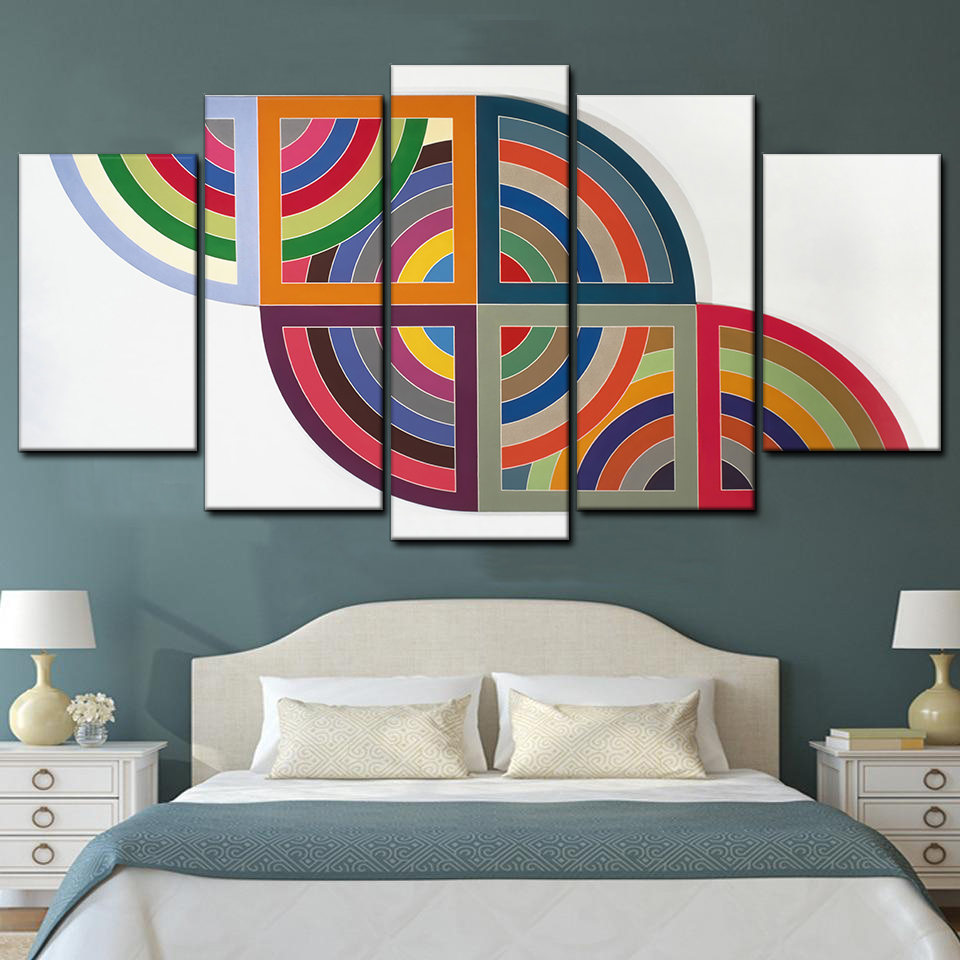 Frank Stella 5 Piece Canvas Art Wall Decor - Canvas Prints Artwork