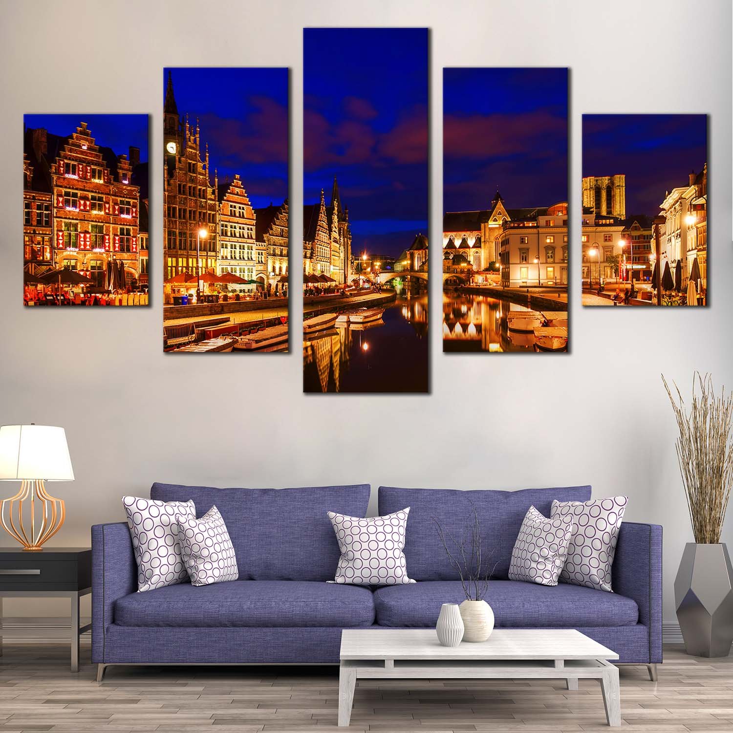 Framed or Unframed Reflections of New York Home Decor Canvas Print 
