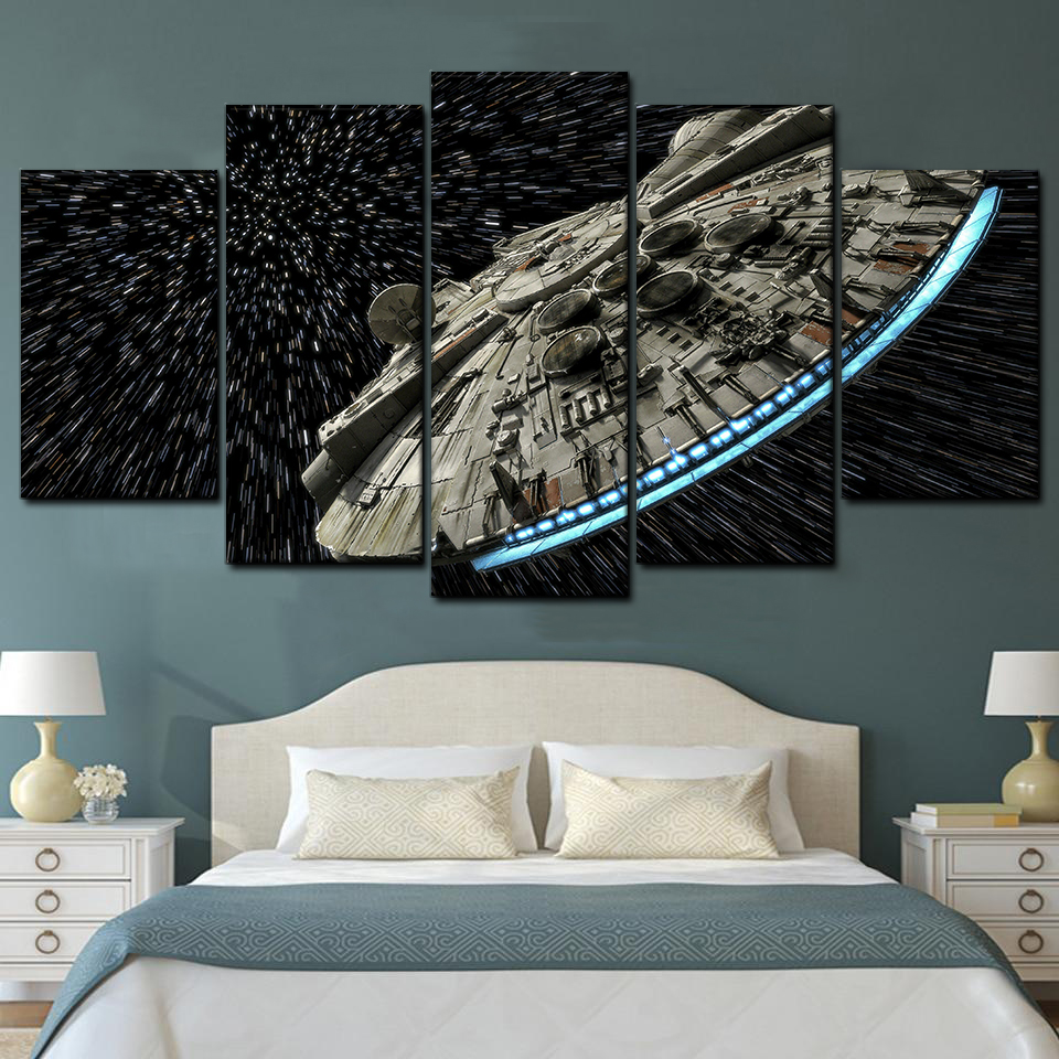 High Resolution Star Wars 5 Piece Canvas Art Wall Decor - Canvas Prints Artwork