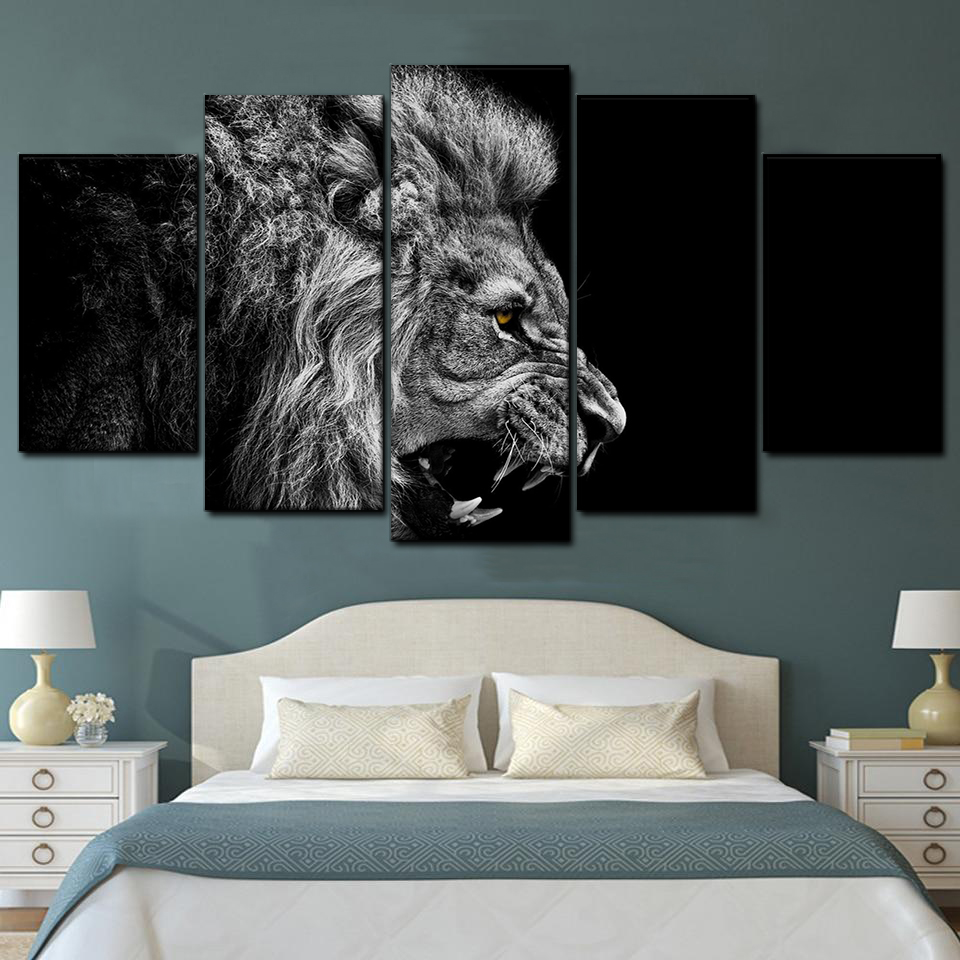 Lion King 5 Piece Canvas Art Wall Decor - Canvas Prints Artwork