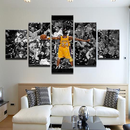 Los Angeles Lakers. Kobe Bryant. Basketball. Wall Art Canvas. Canvas Prints  Jigsaw Puzzle