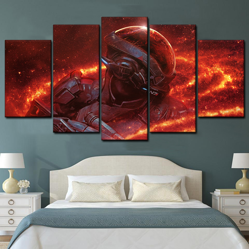 N7 Day Andromeda Initiative 5 Piece Canvas Art Wall Decor - Canvas Prints Artwork