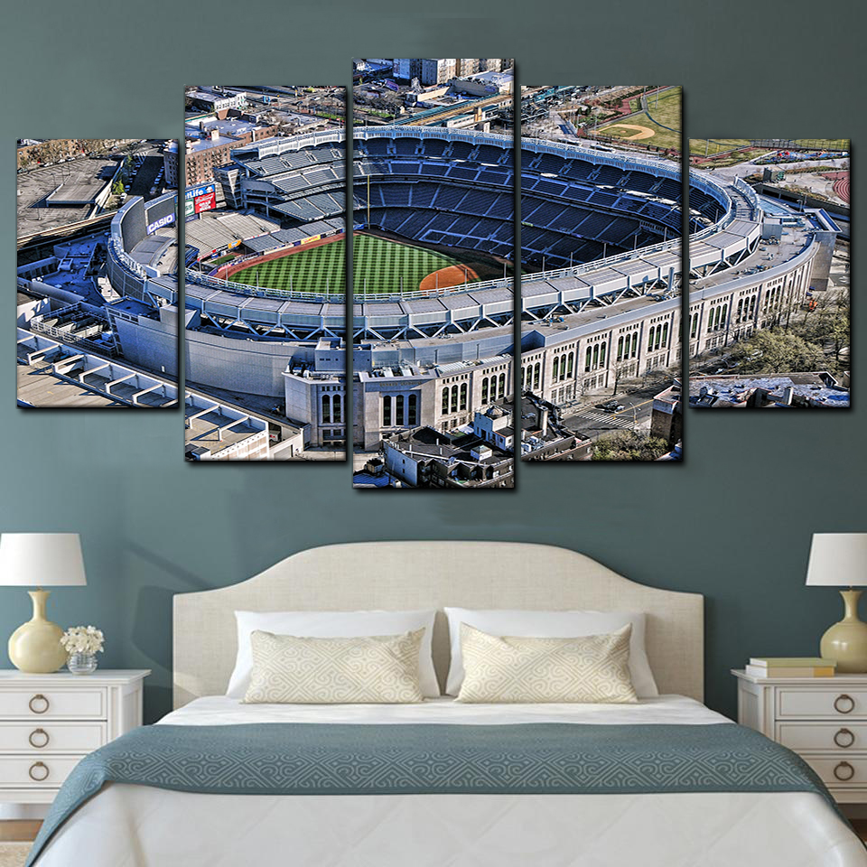 New York Yankees Stadium   Sport 1 5 Piece Canvas Art Wall Decor - Canvas Prints Artwork