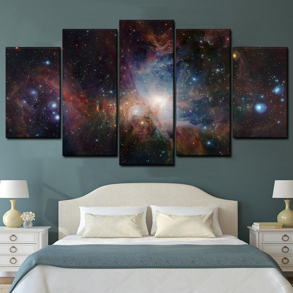 Orion Nebula 5 5 Piece Canvas Art Wall Decor - Canvas Prints Artwork