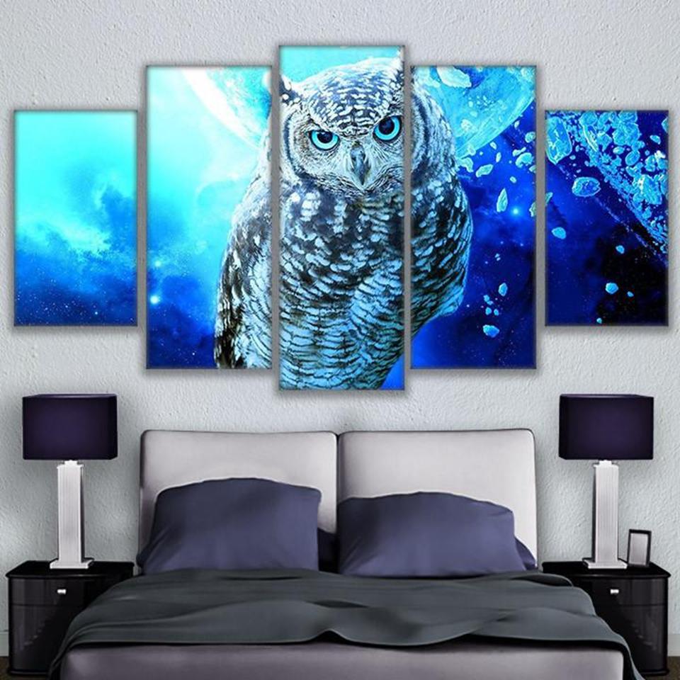 Owl Home Decor Owl Canvas Wall Art Print 