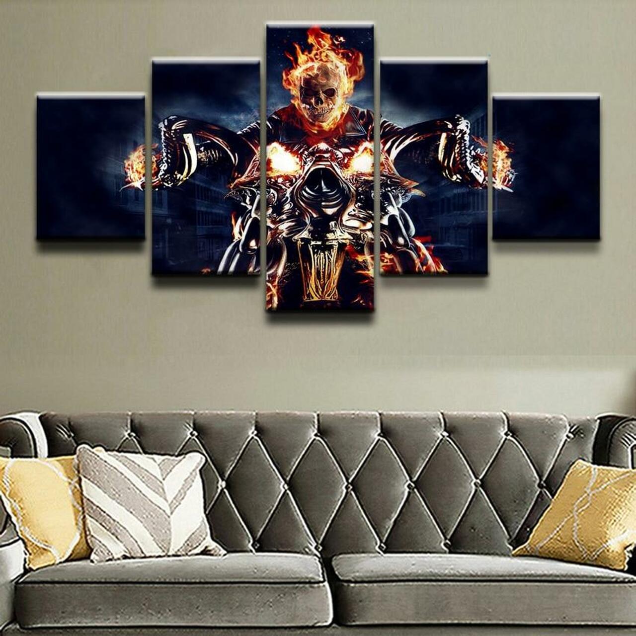 Ghost Rider 5 Piece Canvas Art Wall Decor