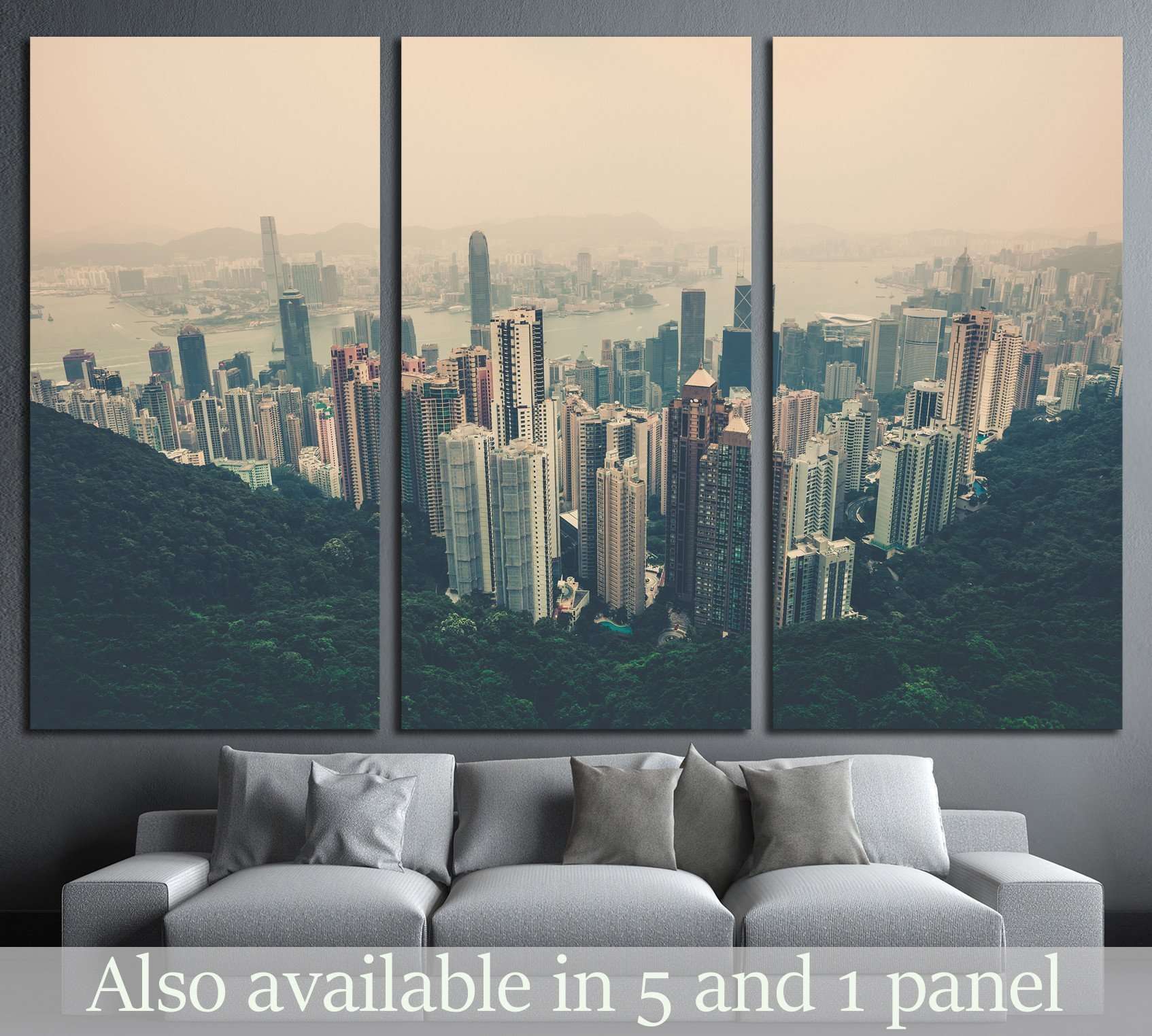 DUBAI, UAE, Dubai Marina at Dusk, Persian Gulf Canvas Art Wall Decor