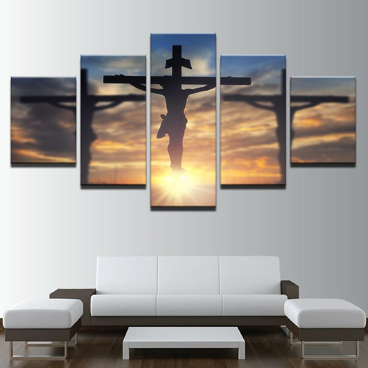 JESUS CHRIST 5 Piece Canvas Art Wall Decor