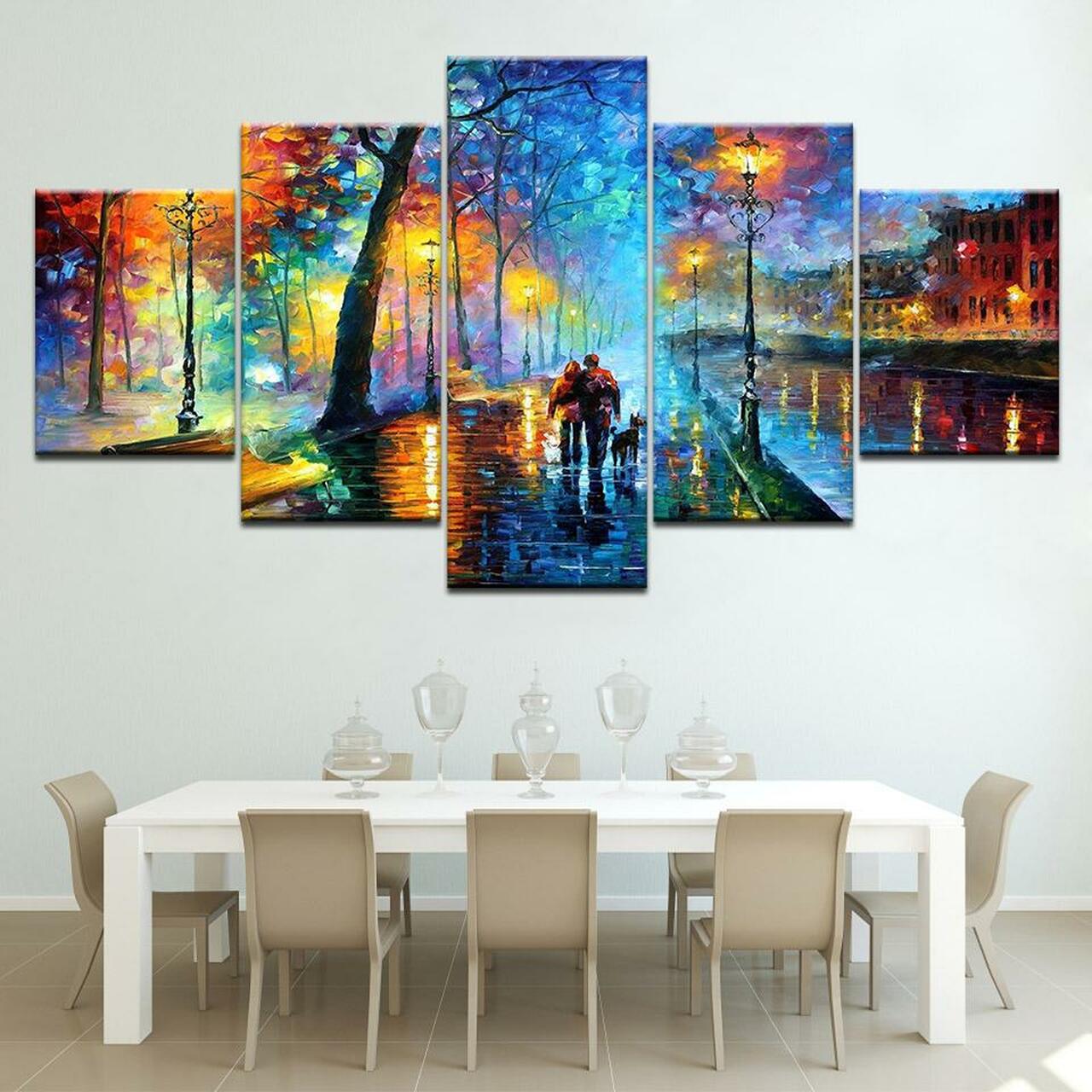 LET US WALK TOGETHER 5 Piece Canvas Art Wall Decor