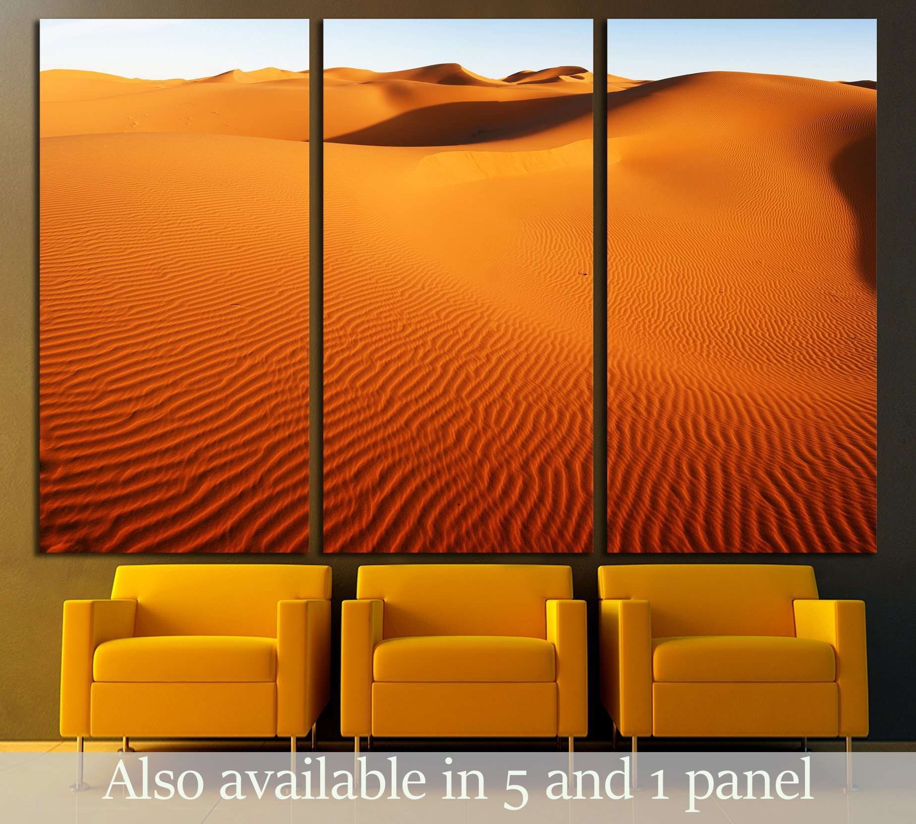 Glass Pictures Wall Pictures 125 x 50cm Morocco Desert AG312502730 