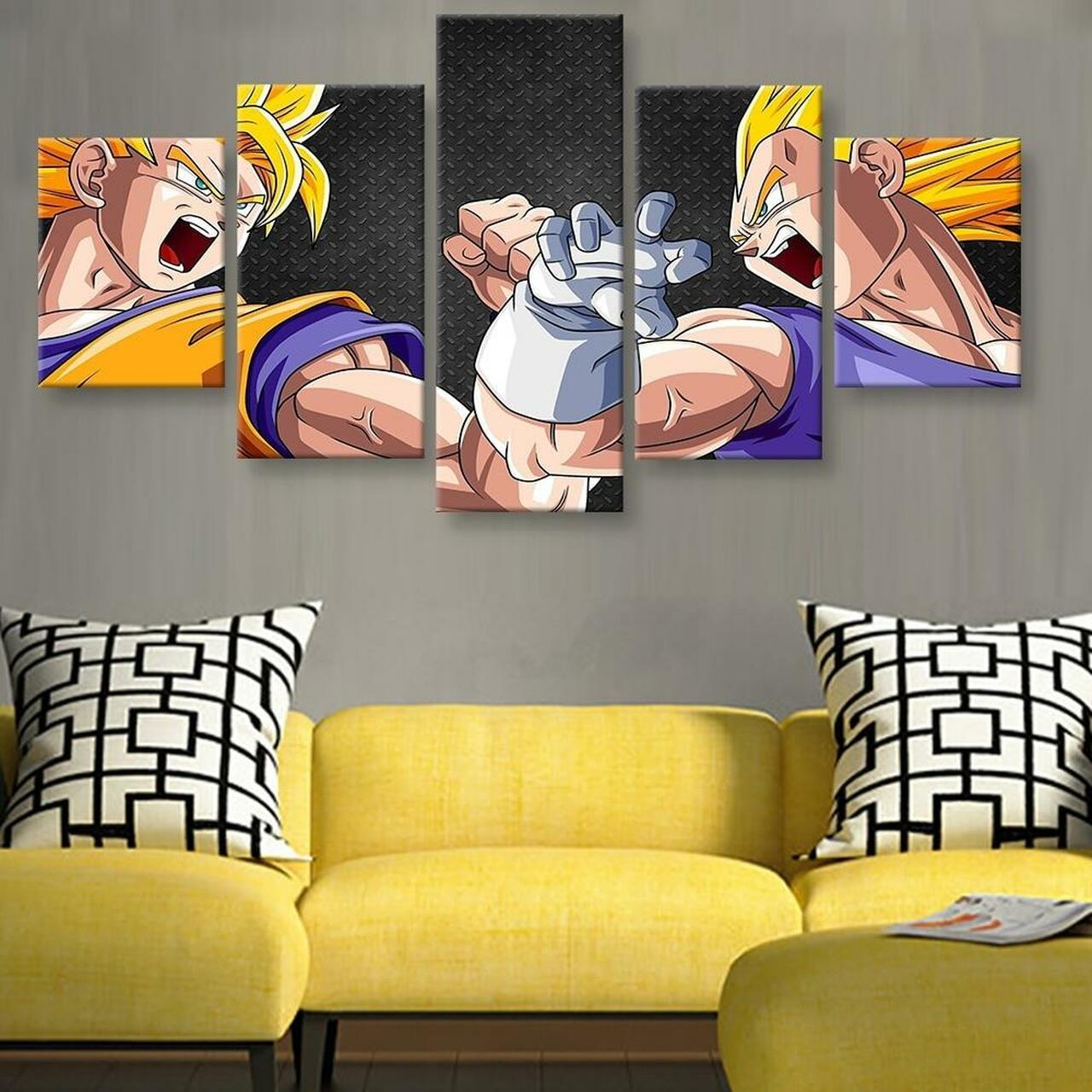 Seven Dragon Ball 5 Piece Canvas Art Wall Decor