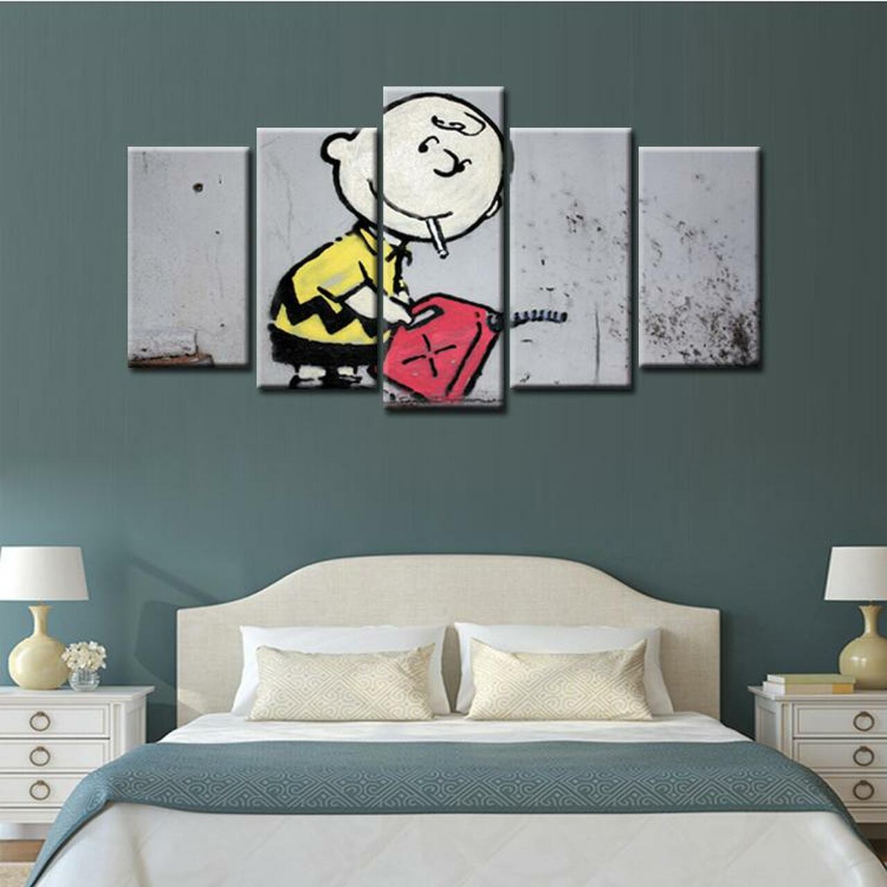 Snoopy 5 Piece Canvas Art Wall Decor