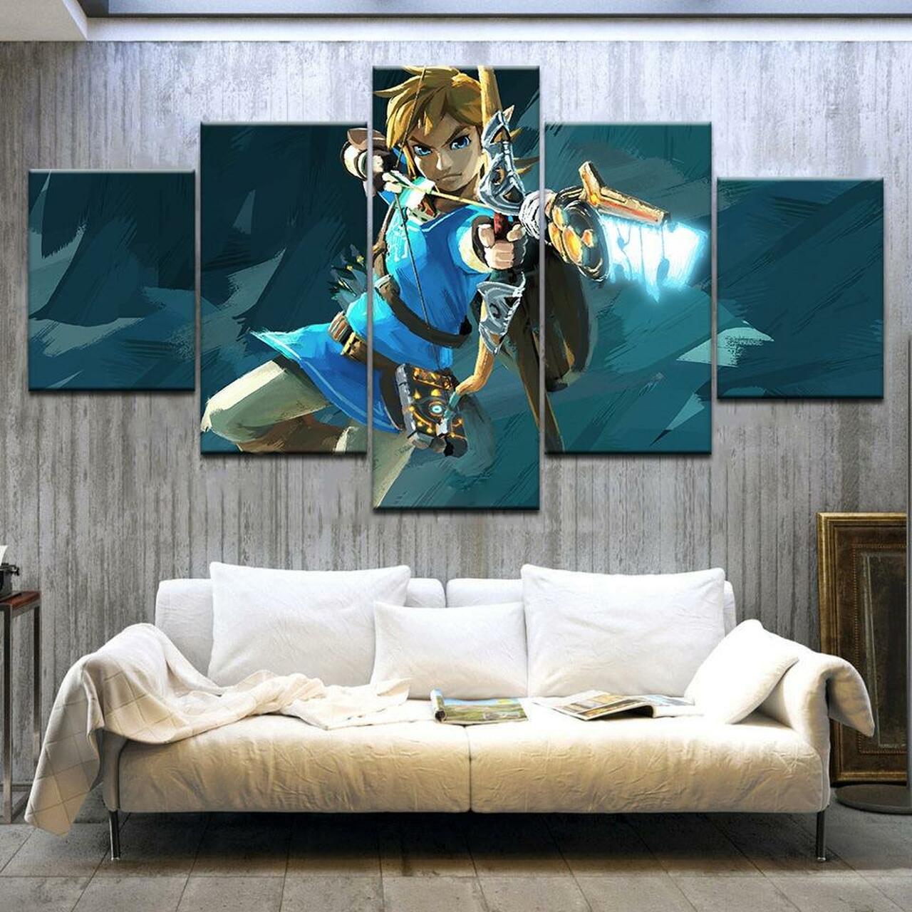 The Legend of Zelda Art 5 Piece Canvas Art Wall Decor