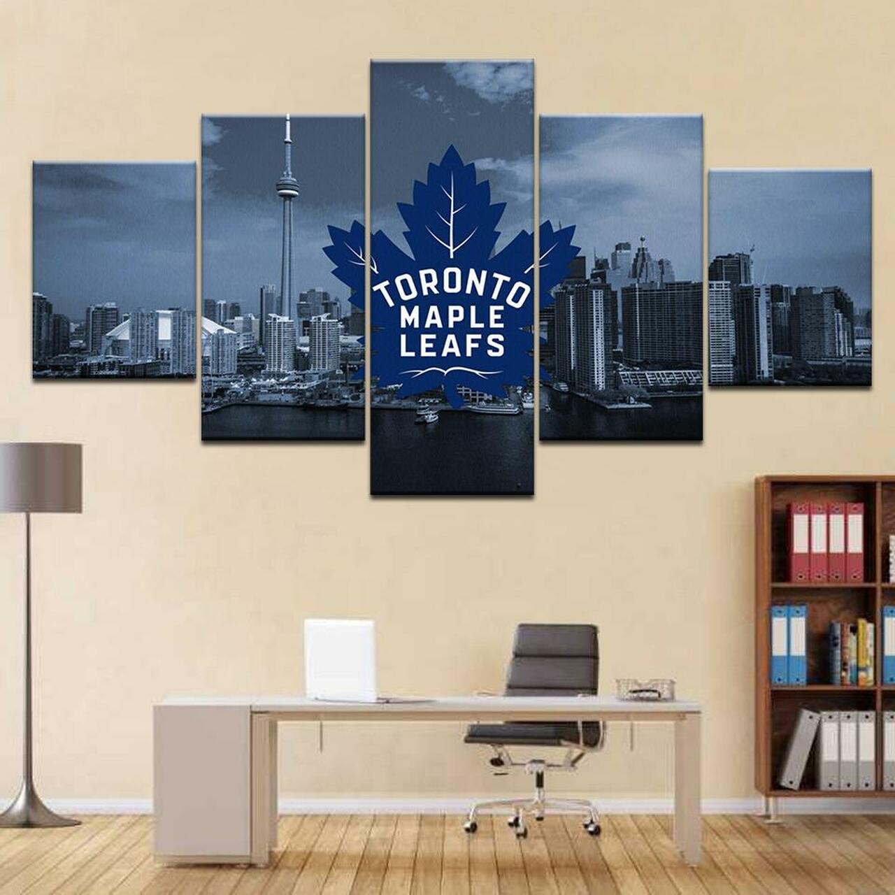 Toronto Maple Leafs Skyline 5 Piece Canvas Art Wall Decor