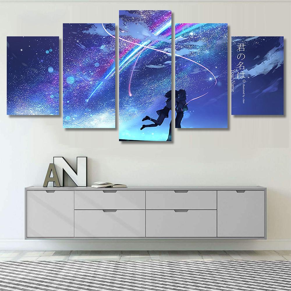 Your Name Japan – Anime 5 Piece Canvas Art Wall Decor – CA Go Canvas