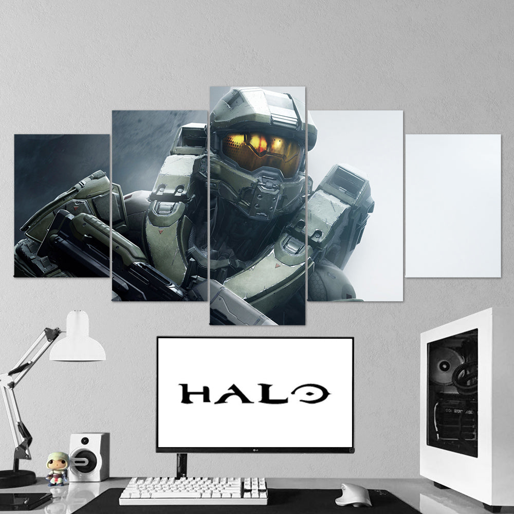 Halo - 11 - 5 Piece Canvas Wall Art Gaming Room Canvas