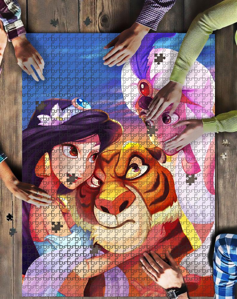 Aladdin Et Jasmine 2 Jigsaw Mock Puzzle