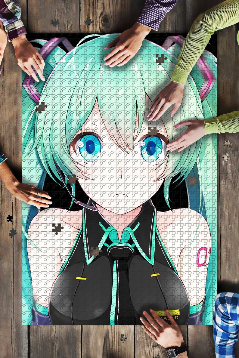 Hatsune Miku Vocaloid Anime Girl 4k 19292 Jigsaw Puzzle – CA Go Canvas