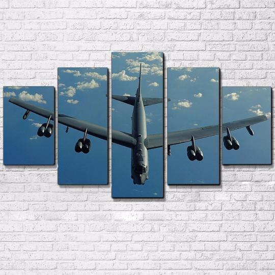 B-52 Bomber – Aircraft 5 Panel Canvas Art Wall Decor