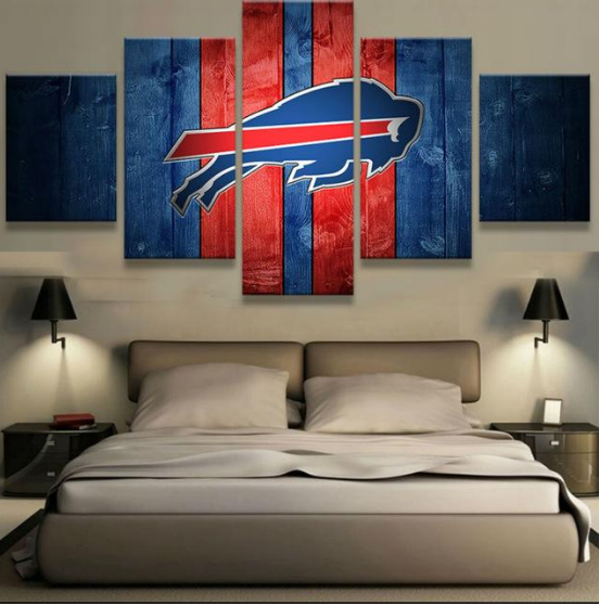 Buffalo Bills Football – Sport 5 Panel Canvas Art Wall Decor