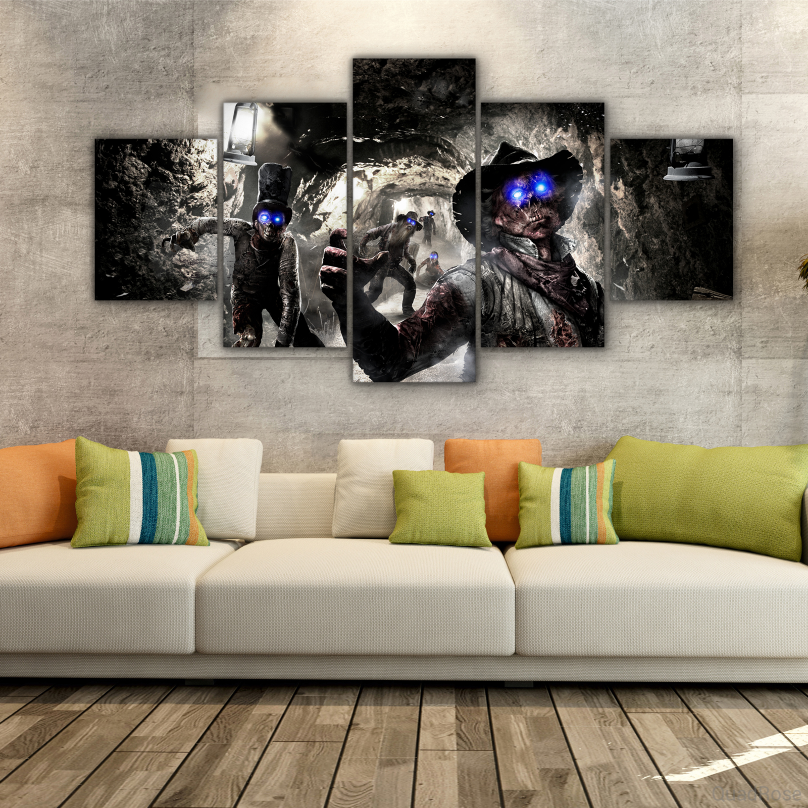 WITIN Call of Duty Ghost Azrael Poster Decorative Canvas Family