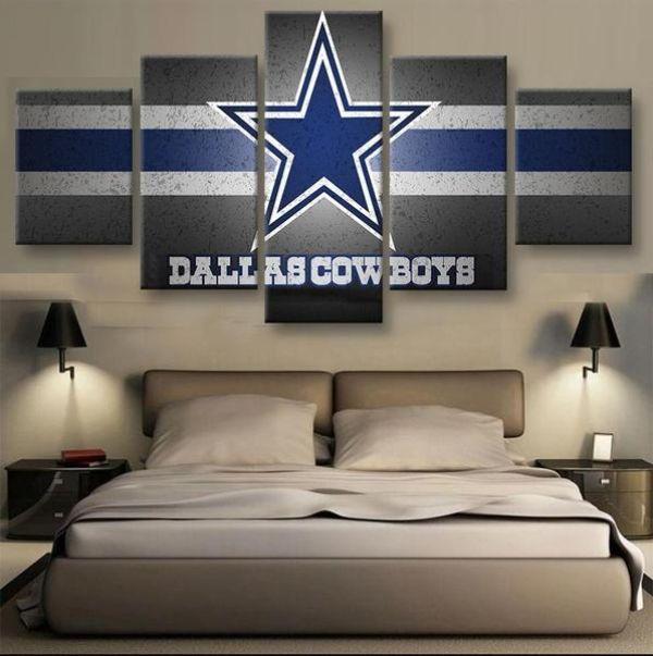 Dallas Cowboys – Sport 5 Panel Canvas Art Wall Decor-CV – CA Go Canvas