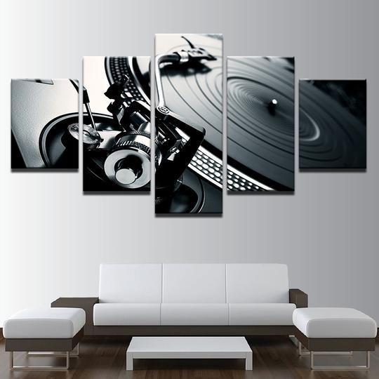 Dj Turntable 1 – Music 5 Panel Canvas Art Wall Decor-CV