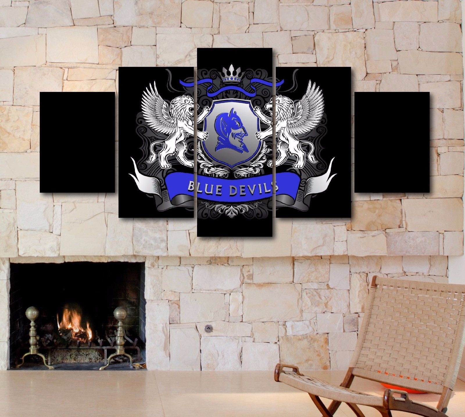 Duke Blue Devils College – Sport 5 Panel Canvas Art Wall Decor