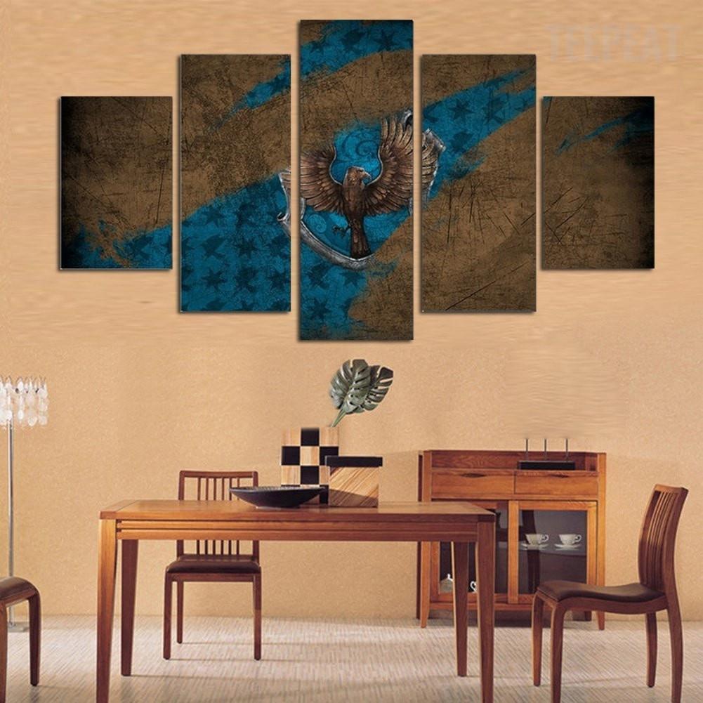 Eagle Scenery – Animal 5 Panel Canvas Art Wall Decor