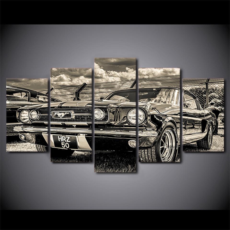 Ford Mustang 1965 – Automative 5 Panel Canvas Art Wall Decor