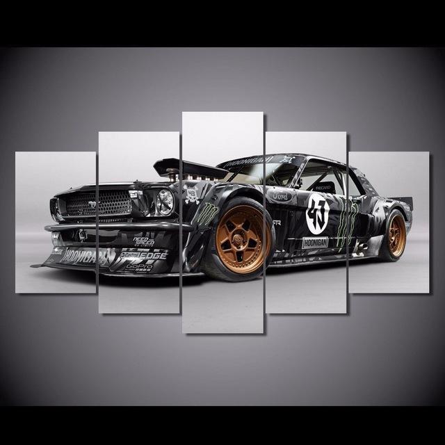Ford Mustang Rtr Racing – Automative 5 Panel Canvas Art Wall Decor