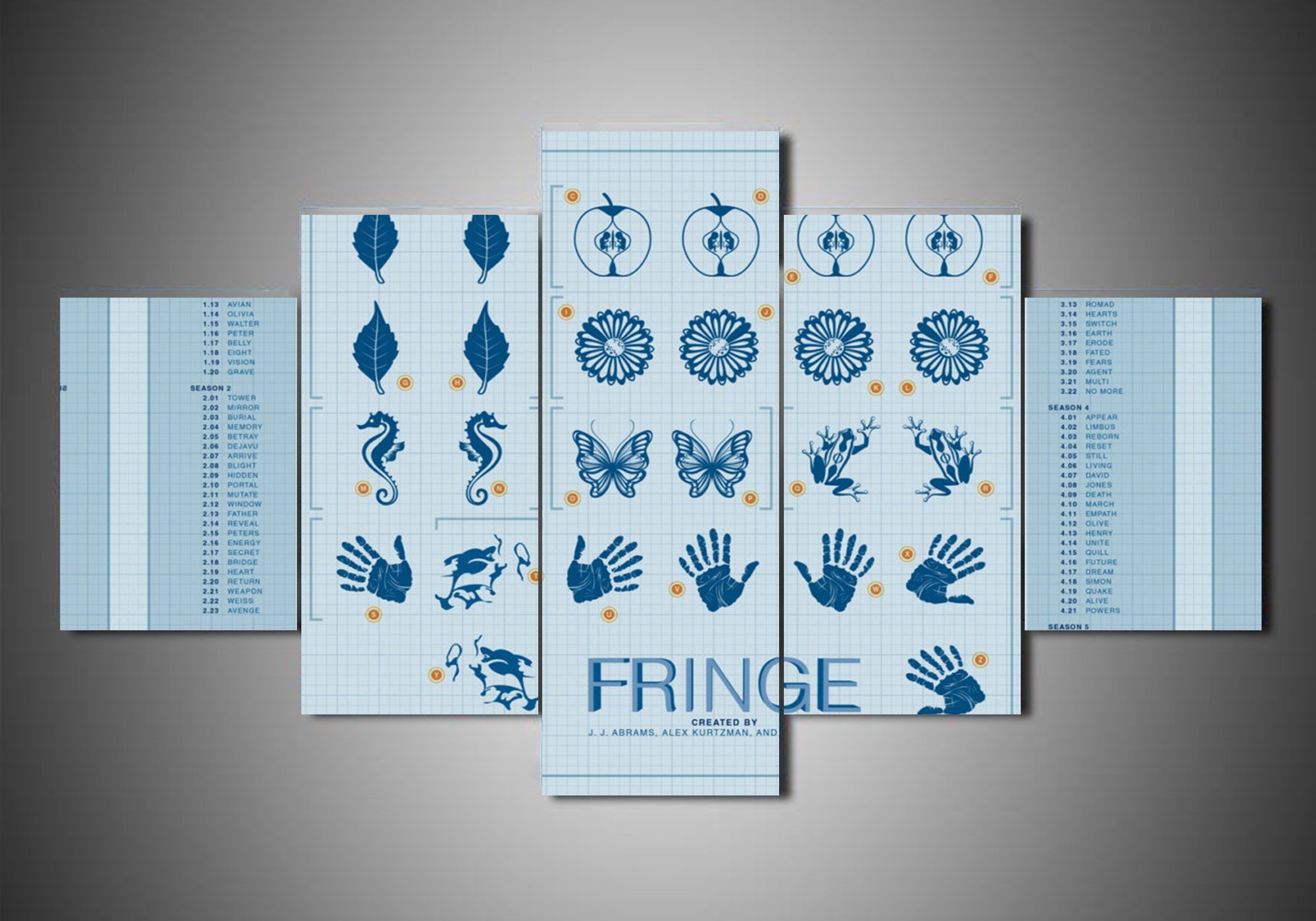 Fringe 3 – Movie 5 Panel Canvas Art Wall Decor
