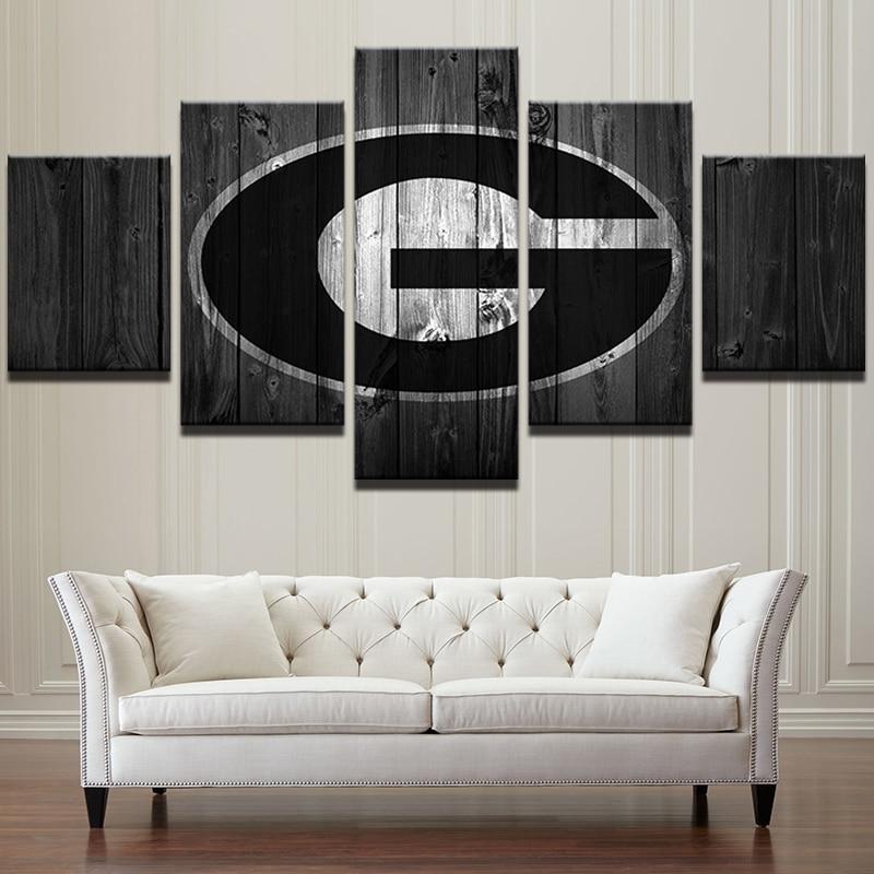 Georgia Bulldogs College Football – 5 Panel Canvas Art Wall Decor