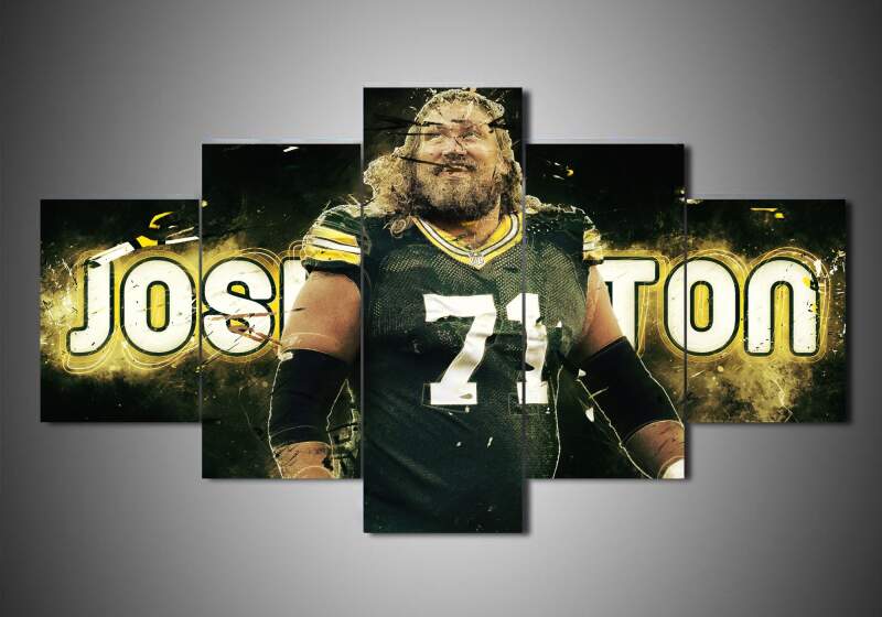 Green Bay Packers – Josh Sitton – Sport 5 Panel Canvas Art Wall Decor