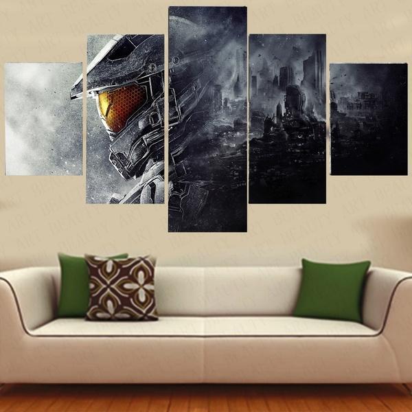 Halo 5 Guardians Gaming – 5 Panel Canvas Art Wall Decor