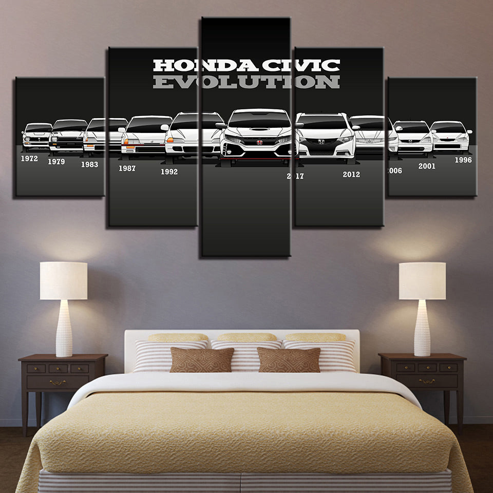 Honda Civic Evolution - Canvas Wall Art Painting