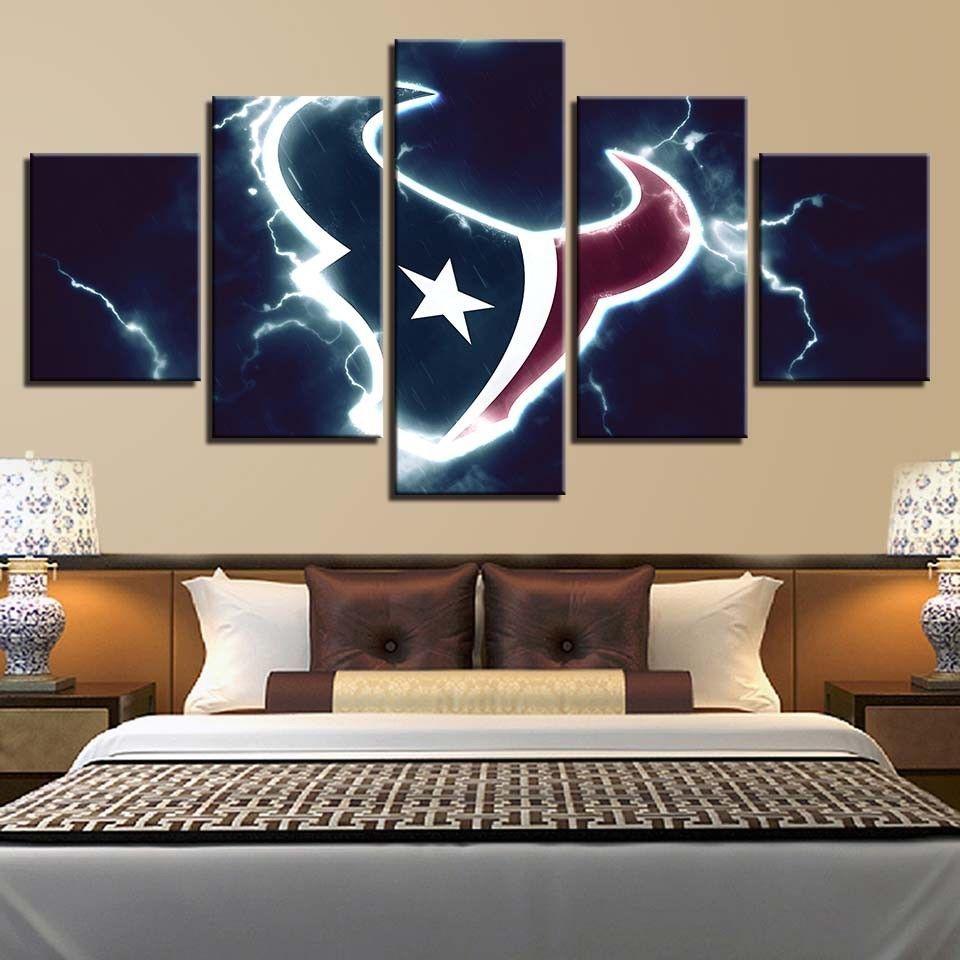 Houston Texans Logo Sport – 5 Panel Canvas Art Wall Decor
