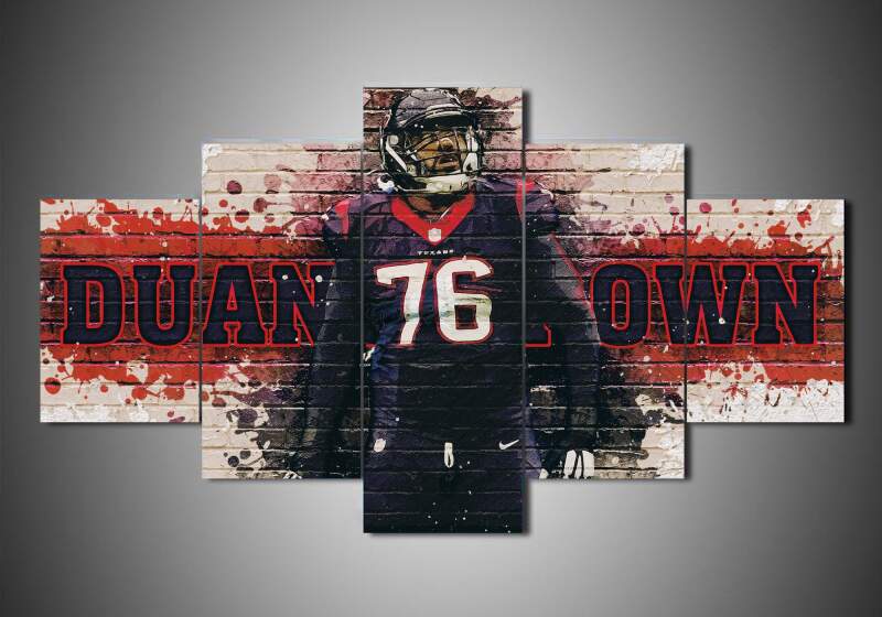 Houston Texans – Duane Brown – Sport 5 Panel Canvas Art Wall Decor
