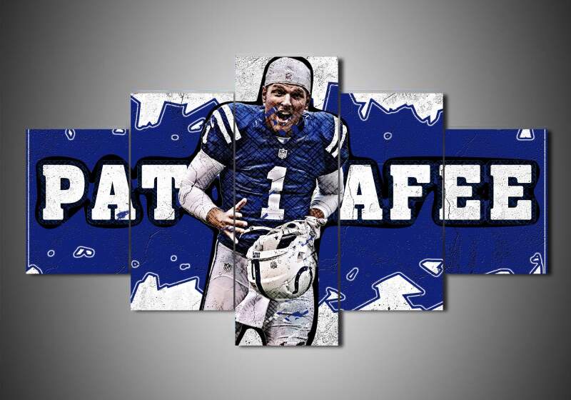 Indianapolis Colts – Pat Mcafee – Sport 5 Panel Canvas Art Wall Decor