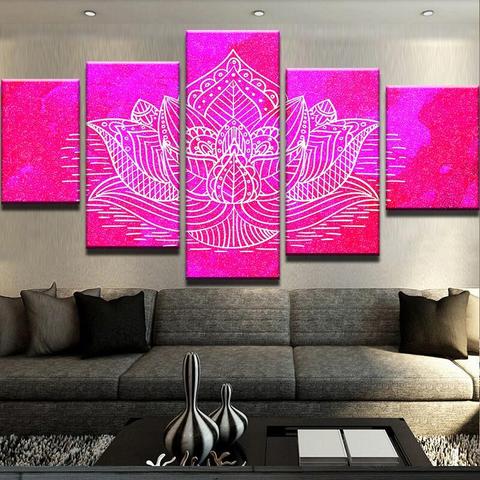 Mandala – Abstract 5 Panel Canvas Art Wall Decor