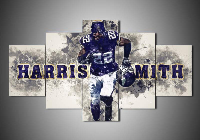 Minnesota Vikings – Harrison Smith – Sport 5 Panel Canvas Art Wall Decor