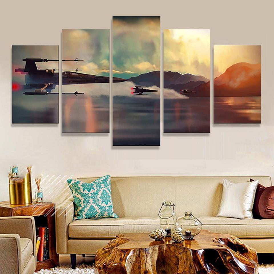 Movie Star Wars Scenario Movie – 5 Panel Canvas Art Wall Decor