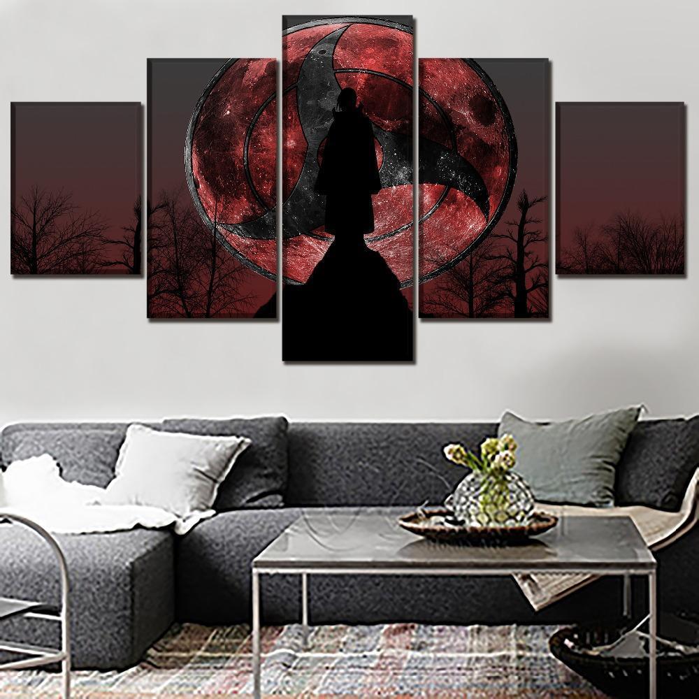 Naruto Itachi Uchiha Poster Anime – 5 Panel Canvas Art Wall Decor