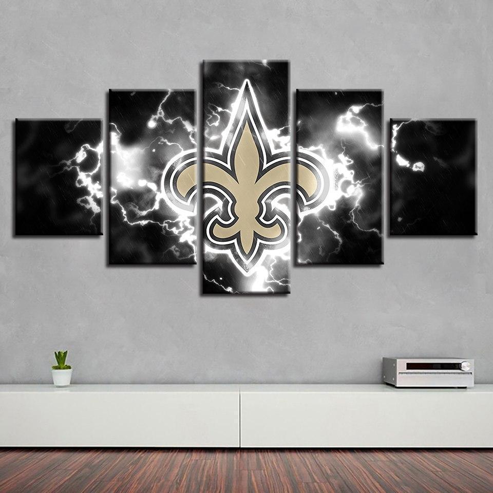 New Orleans Saints Football – 5 Panel Canvas Art Wall Decor