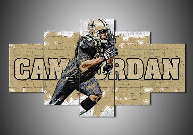 New Orleans Saints – Cam Jordan – Sport 5 Panel Canvas Art Wall Decor